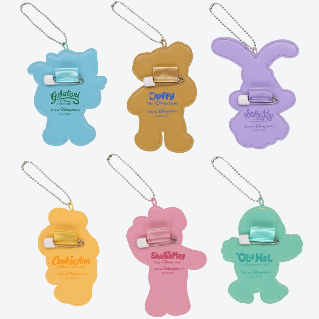 东京迪士尼say cheese 6宝贴布挂件