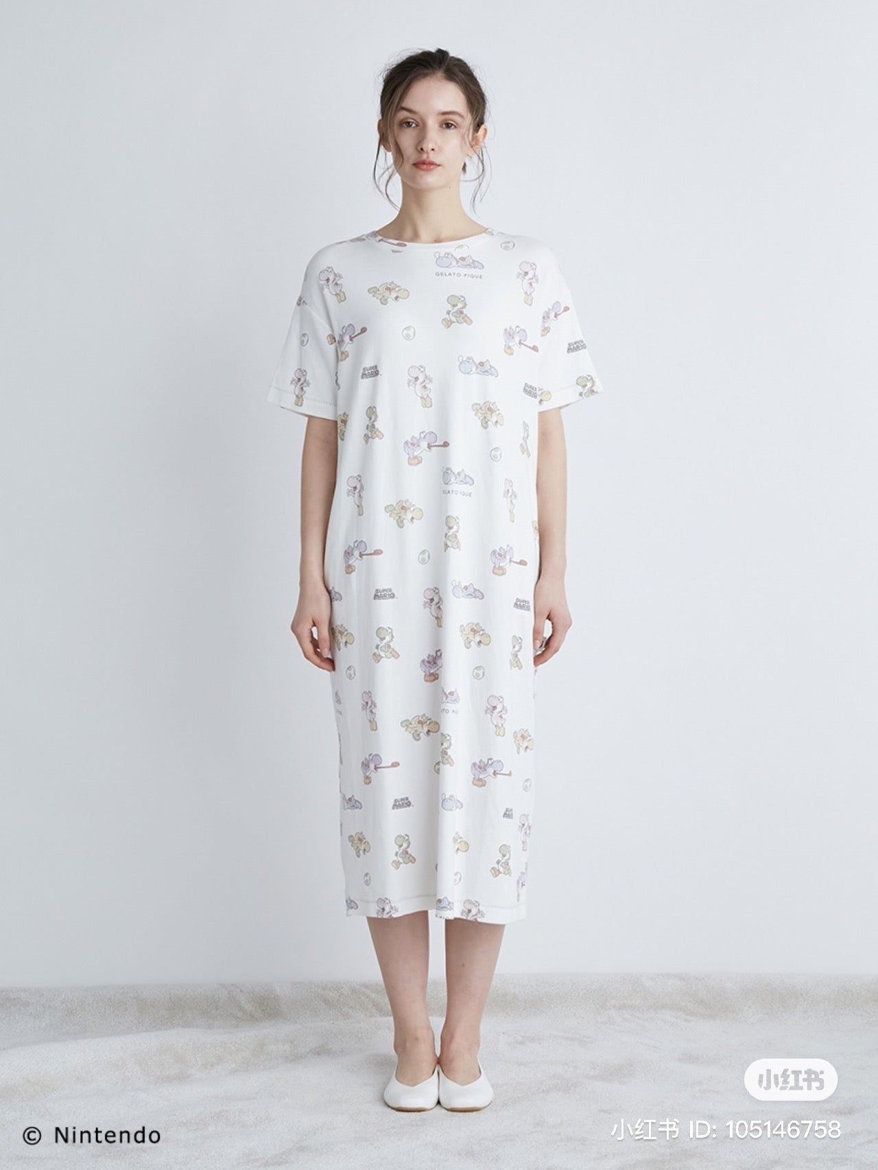 Gelato Pique X Super Mario Yoshi 超级玛丽薄款睡裙