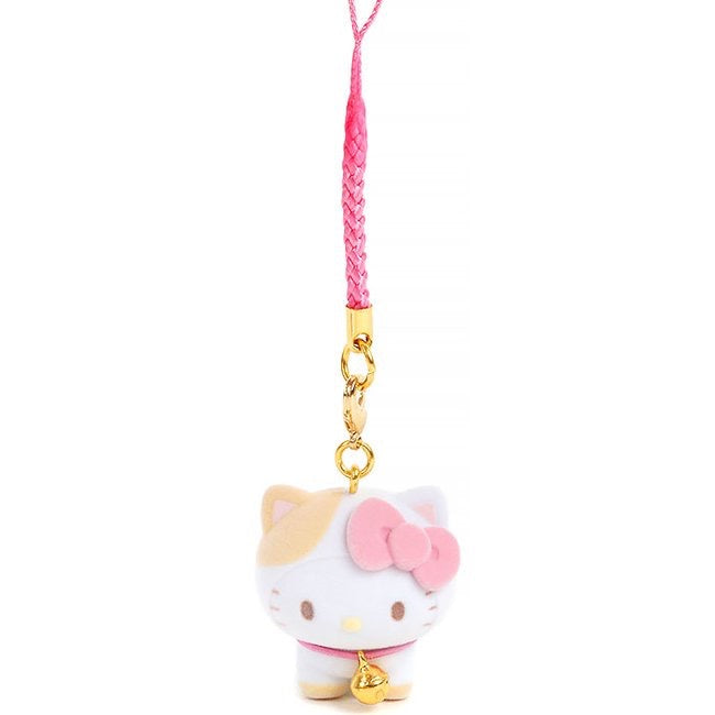 Sanrio三丽鸥植绒铃铛手机挂件 美乐蒂/Hello Kitty/玉桂狗