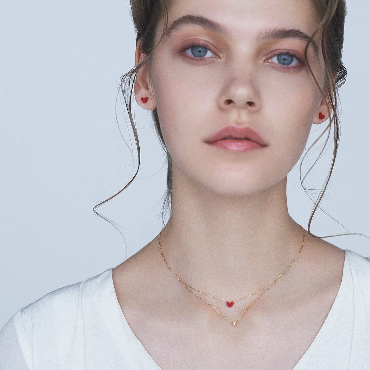 AHKAH小红心项链