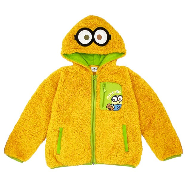 USJ日本环球影城儿童羊羔毛外套 小黄人TIM熊