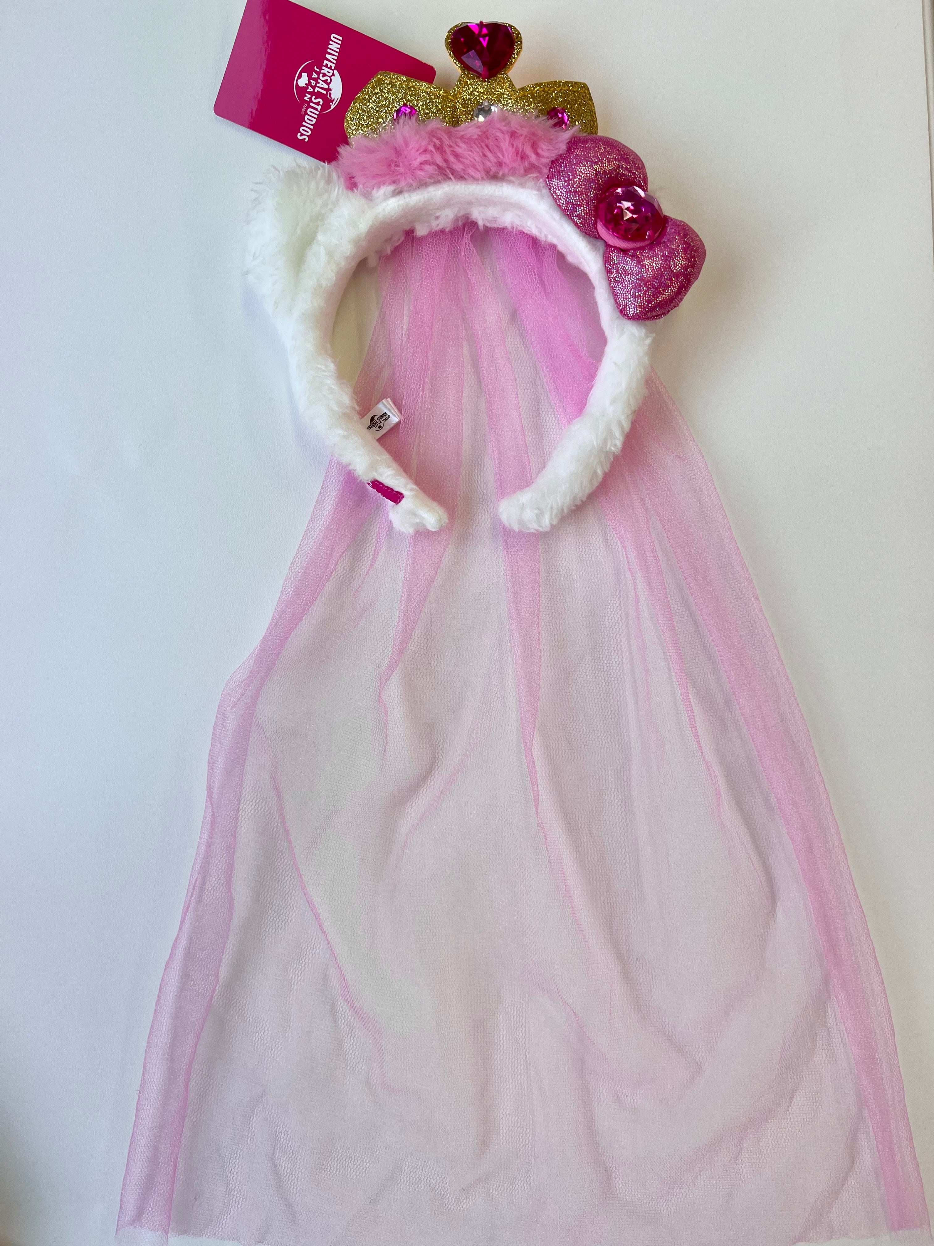 USJ日本环球影城Hello Kitty皇冠头纱发箍