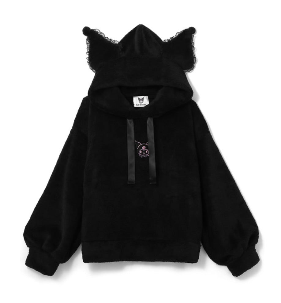 GRL X Sanrio三丽鸥库洛米毛绒卫衣套装