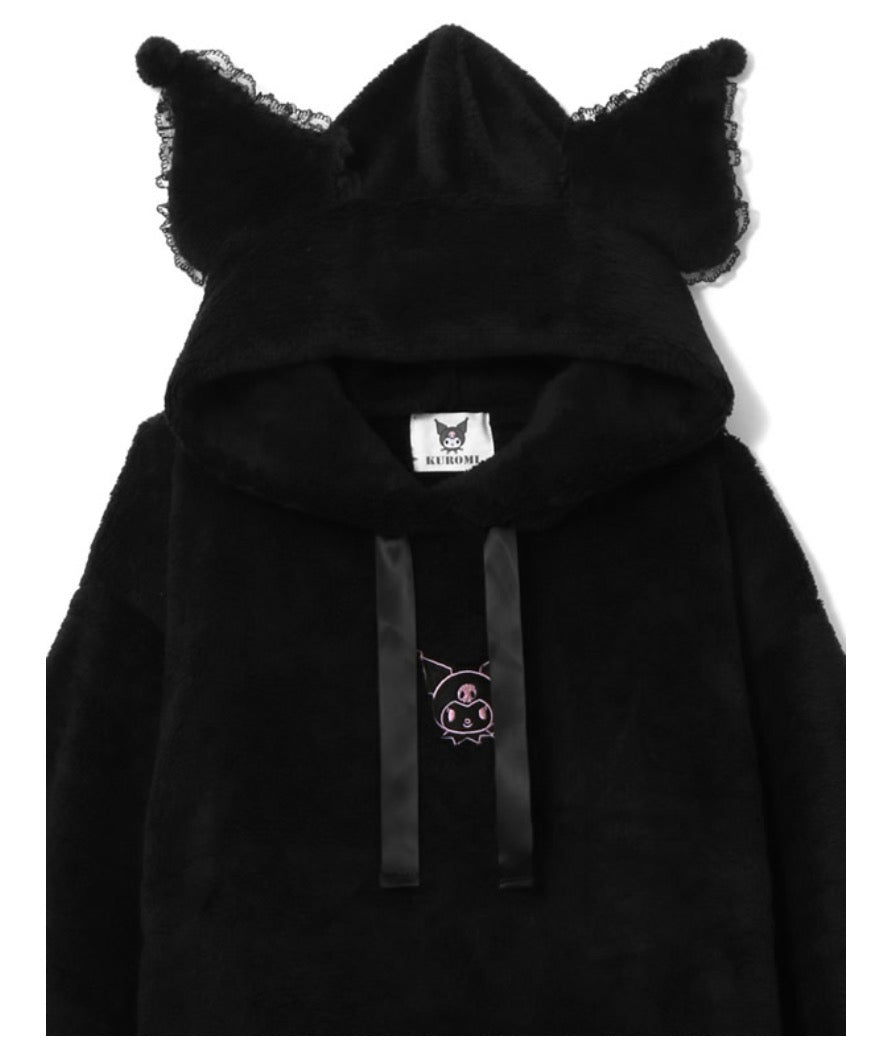 GRL X Sanrio三丽鸥库洛米毛绒卫衣套装