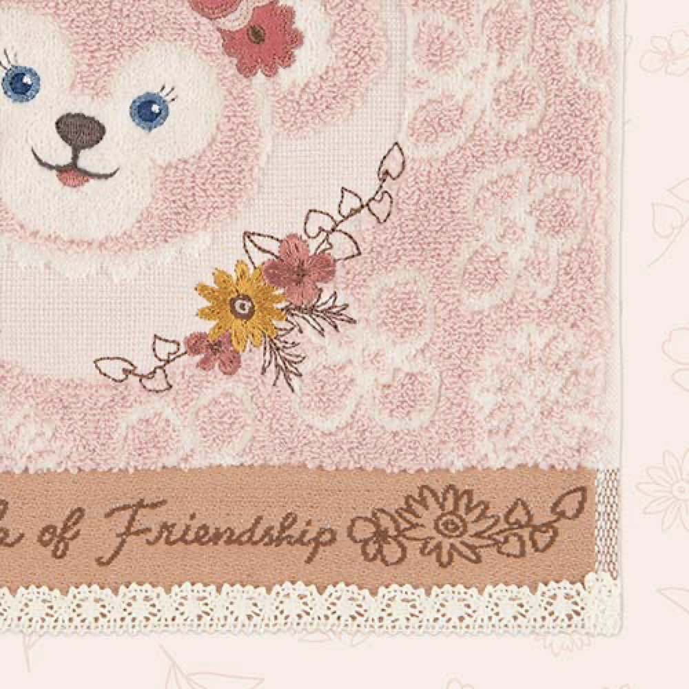 东京迪士尼2023春日限定雪莉玫小毛巾手帕