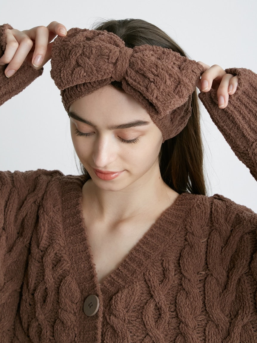 Gelato Pique X PARIYA蛋糕家居服 针织发带 棕色