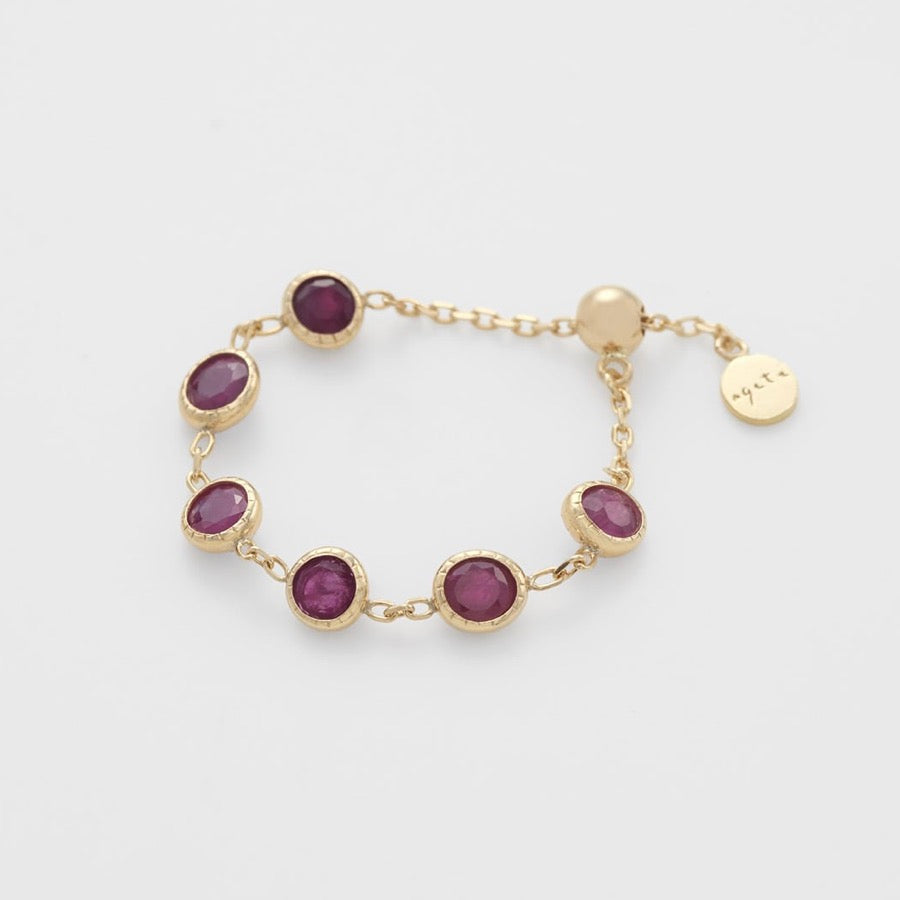 agete梦想成真红宝石软戒