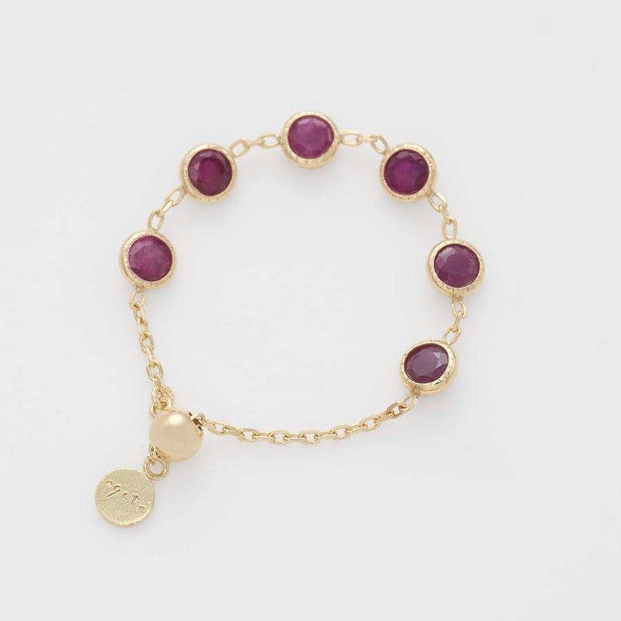 agete梦想成真红宝石软戒