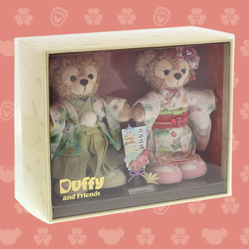 东京迪士尼2023新年限定达菲雪莉玫和服礼盒