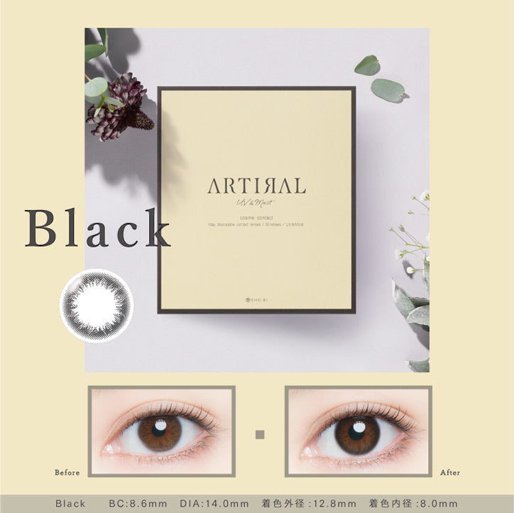 日抛美瞳1DAY ARTIRAL 30片装 Black