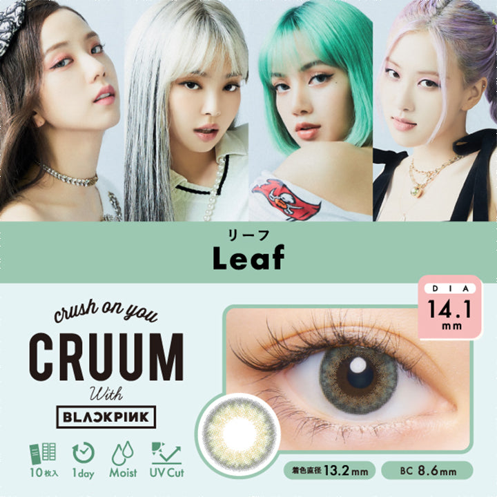 日抛美瞳1DAY CRUUM 10片装 Leaf 同系列买2送1!