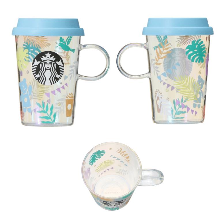 星巴克STARBUCKS 2022夏季限定玻璃杯355ml