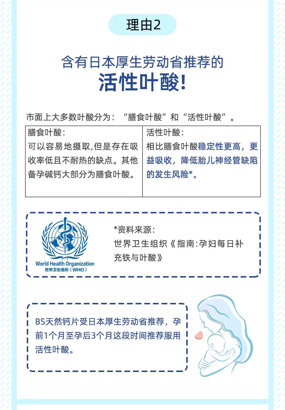 Baby Support林卡尔备孕碱性钙片孕妇叶酸90粒装