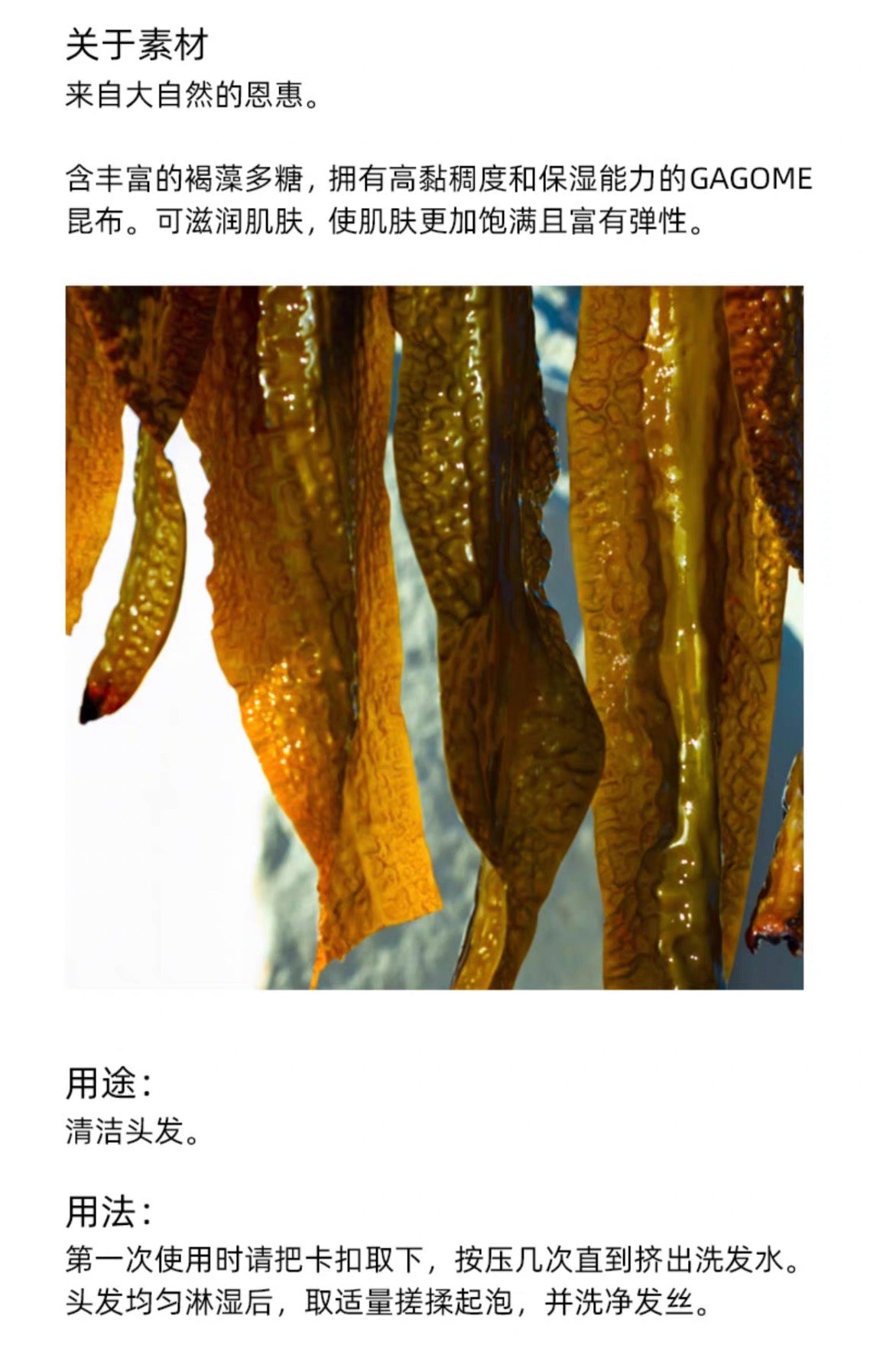 SHIRO昆布洗发水护发素