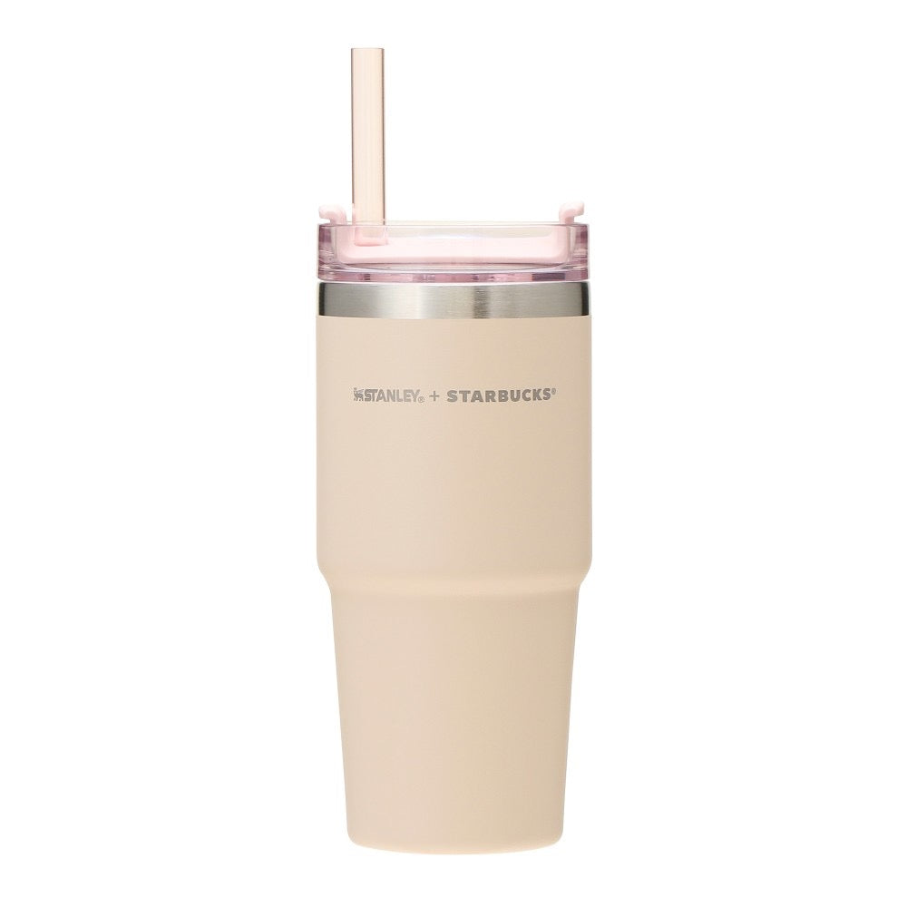 日本星巴克STARBUCKS 2024樱花限定3WAY STANLEY吸管保温杯473ml
