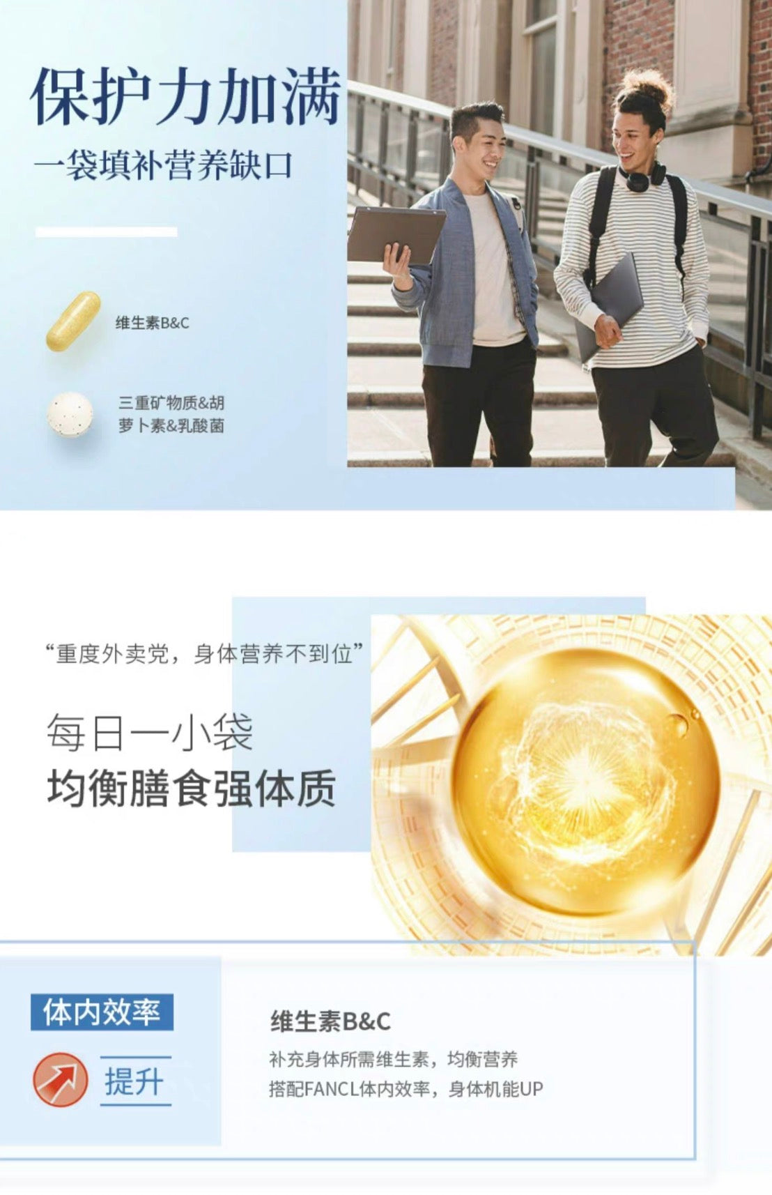 FANCL20代男性综合维生素 30袋装