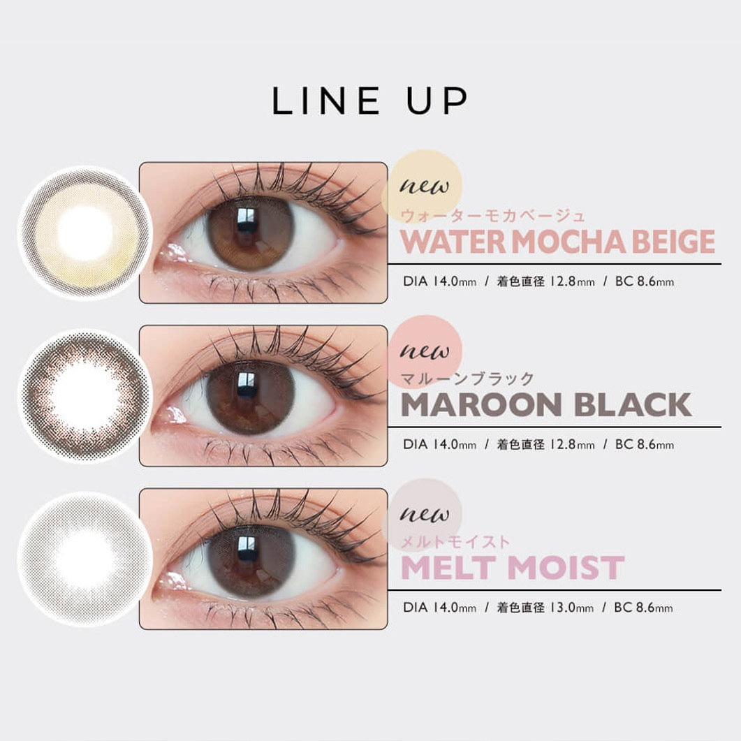 日抛美瞳1DAY envie 10片装/30片装 MELT MOIST