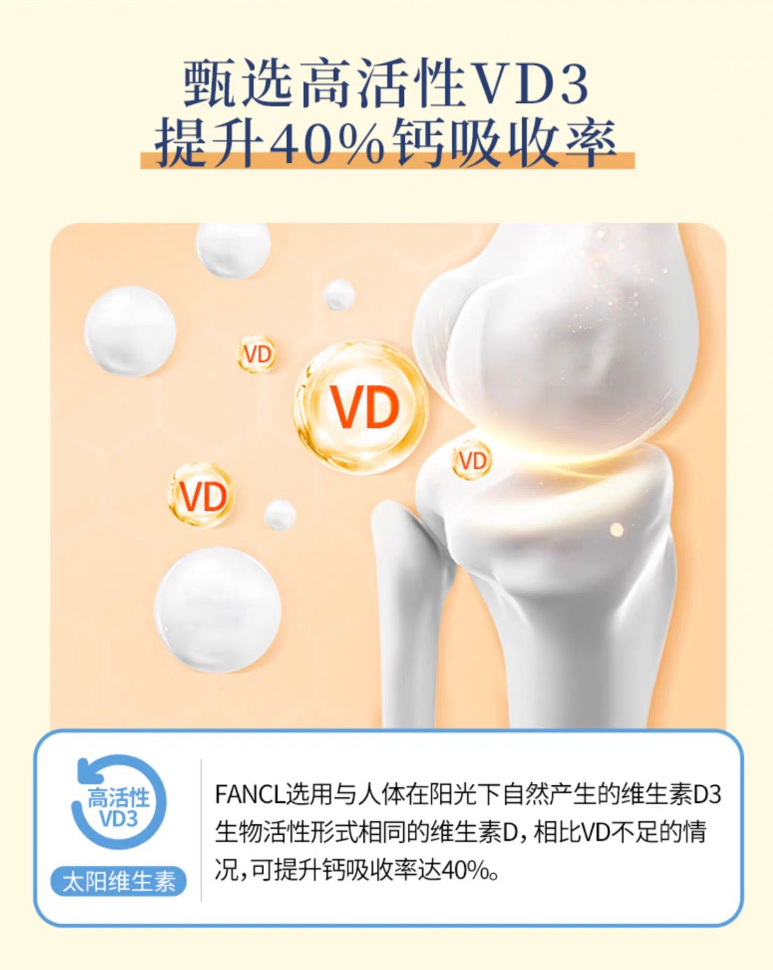 FANCL维生素D 30日份