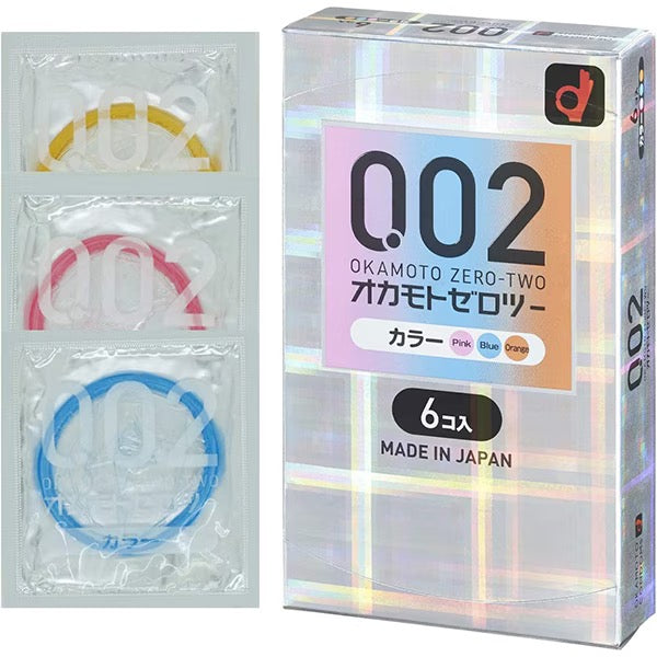 冈本002彩色 6个装