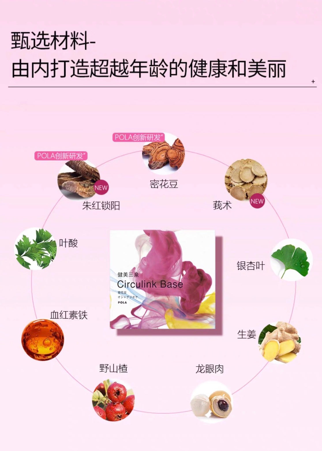 POLA健美三泉补血丸180粒/3个月装