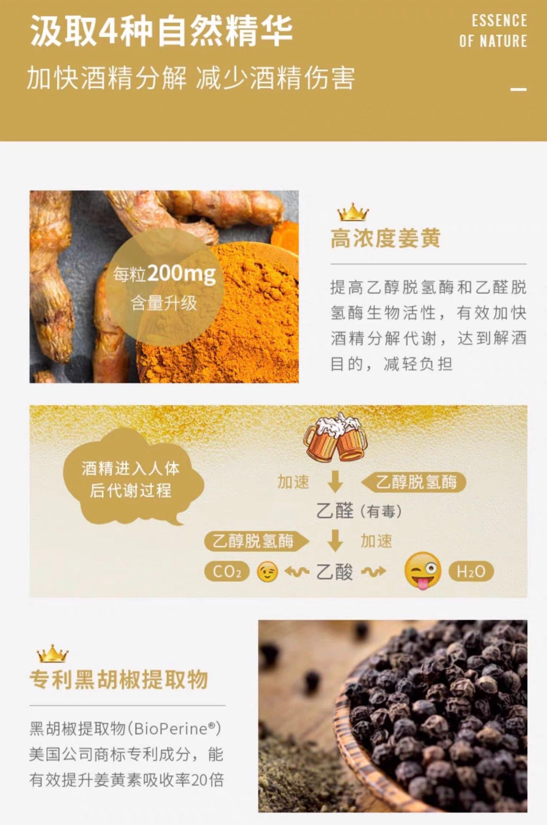PILLBOX解酒丸金装加强版姜黄素解酒醒酒5粒装