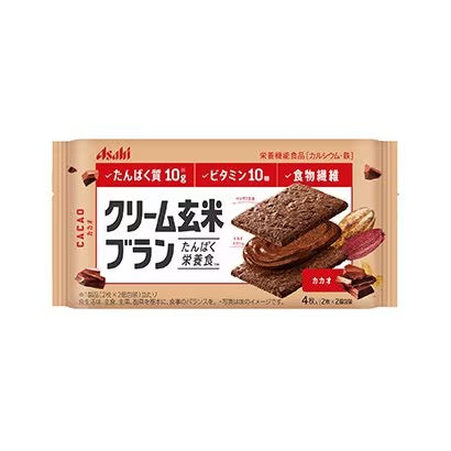 Asahi朝日低卡低热量糙米玄米夹心饼干营养代餐72g