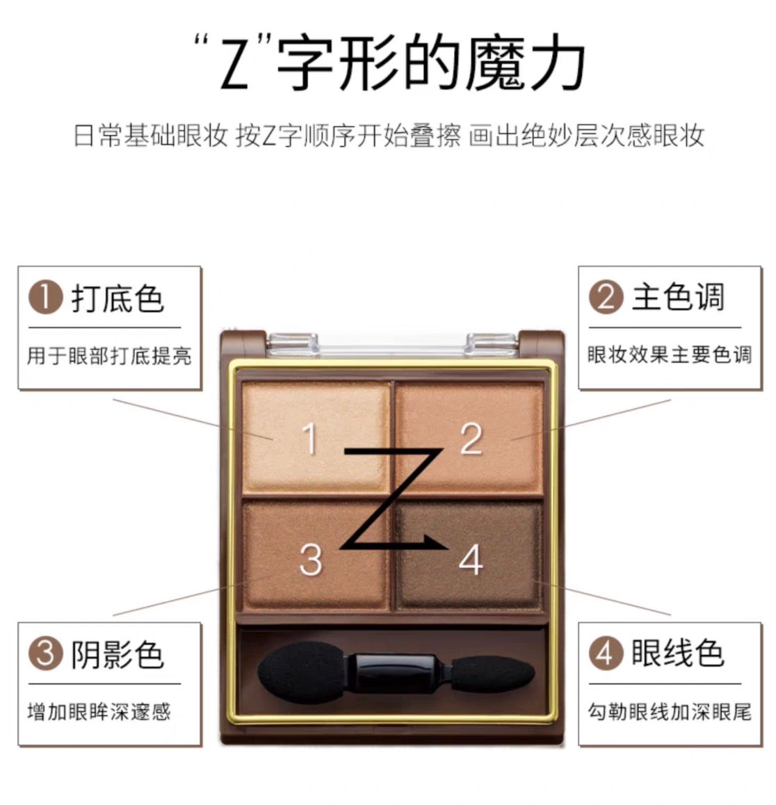 EXCEL四色眼影SR 8色选