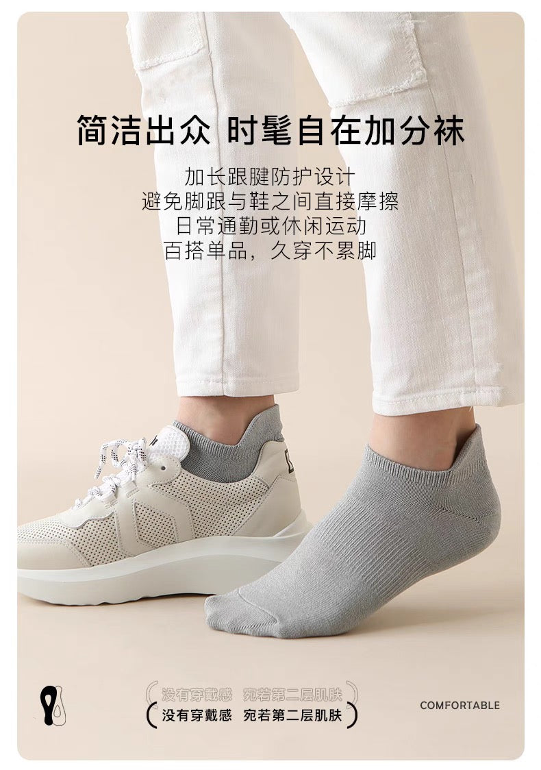 靴下屋Tabio女款春夏经典简约纯色吸汗消臭运动鞋专用袜 9色选