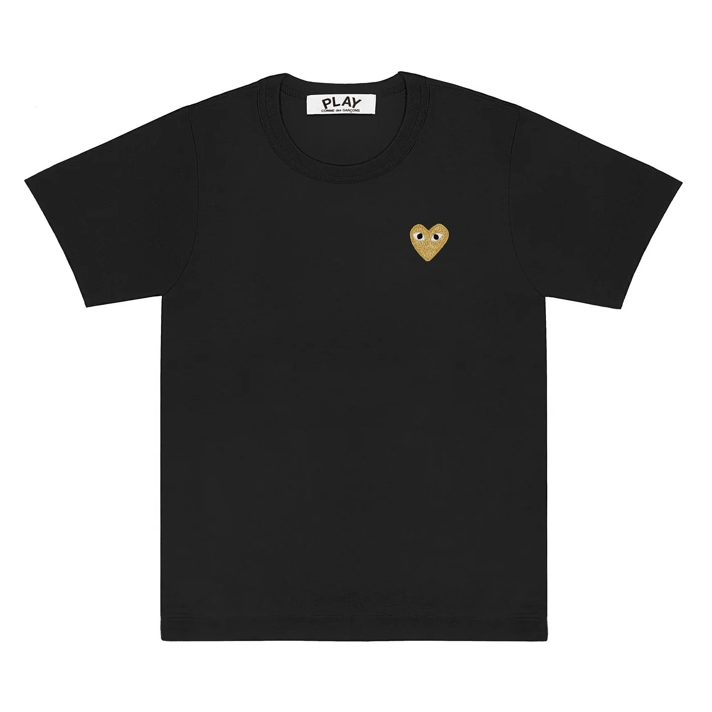 Comme Des Garcons Play女款TEE 黑色金心