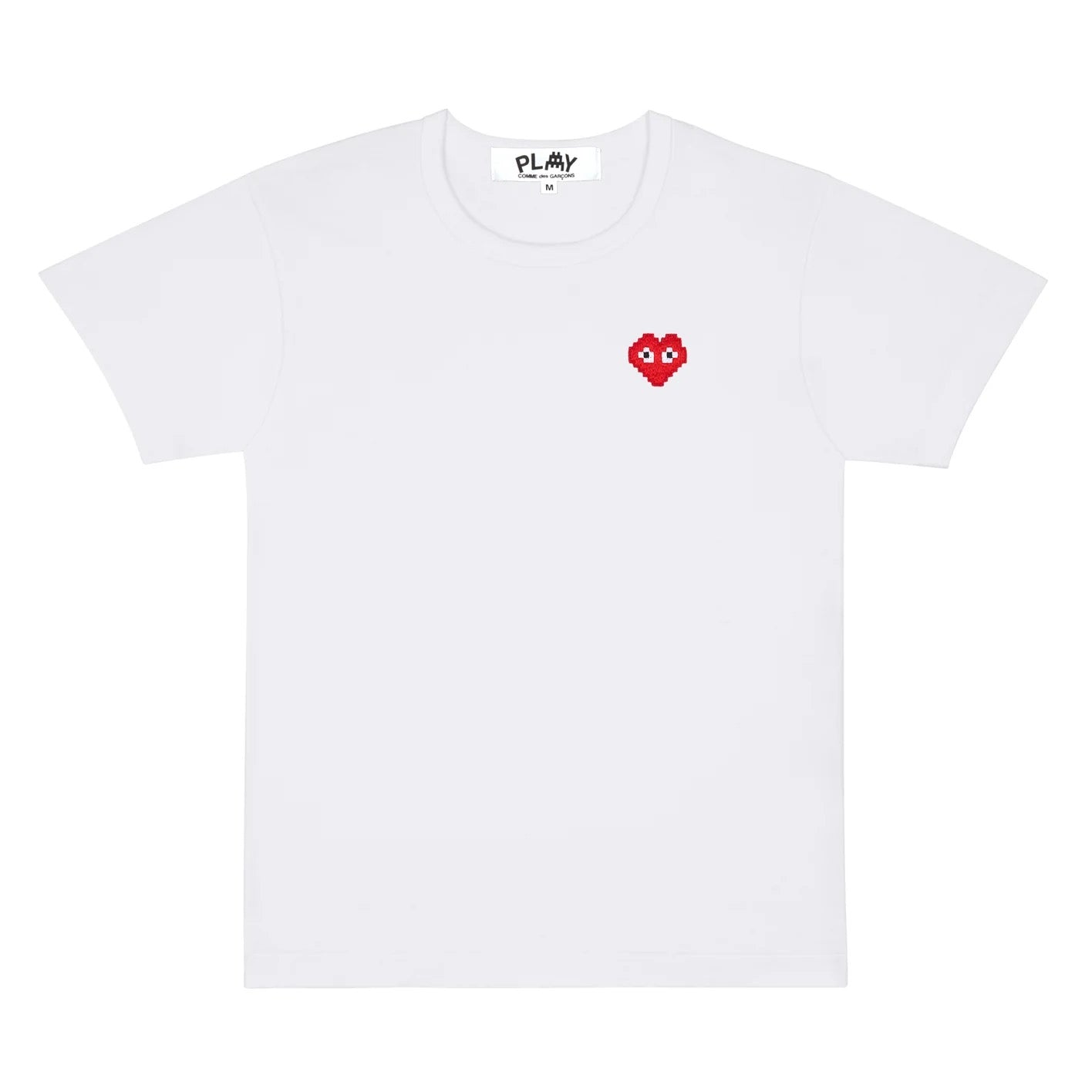 Comme Des Garcons Play女款TEE白色 限定马赛克