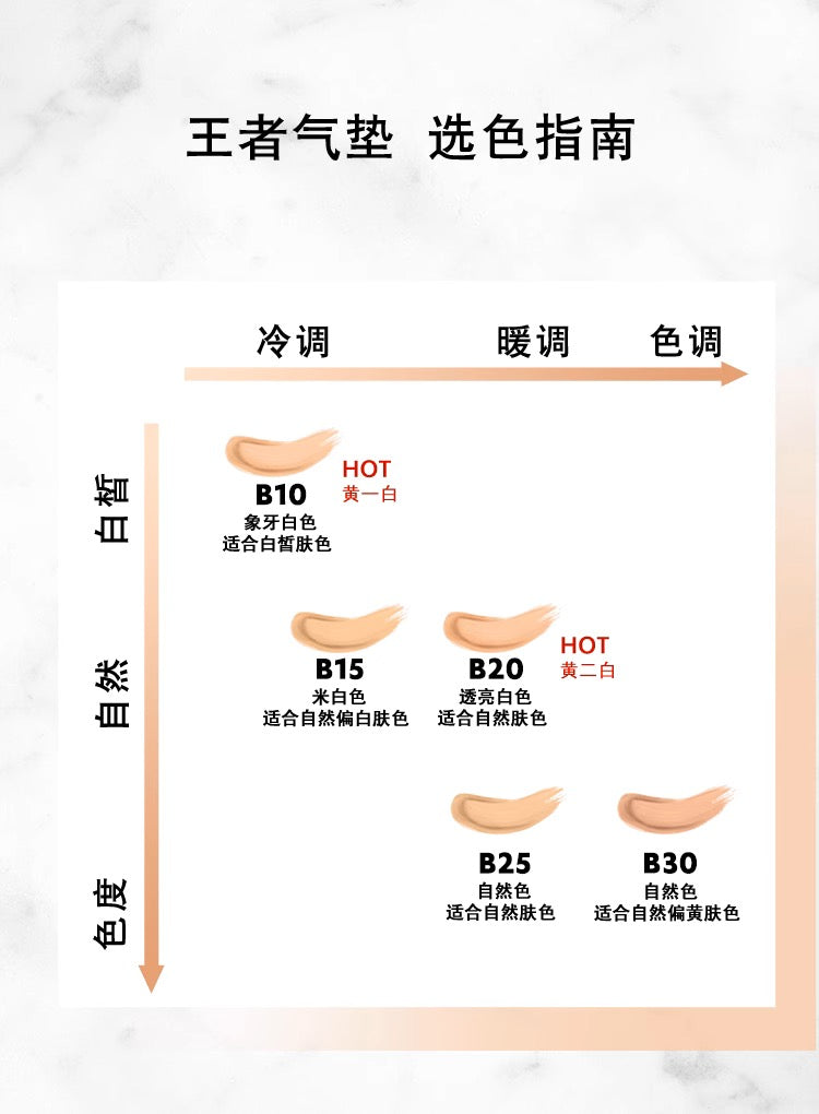 YVES SAINT LAURENT YSL新版黑色皮革气垫