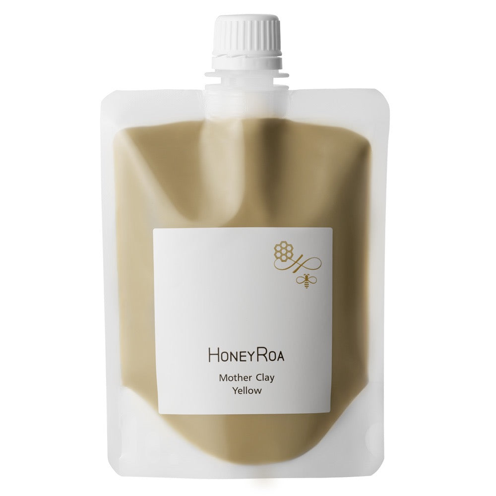 HONEY ROA大地泥采矿物泥膜黄色弹润补水清洁紧致蜂蜜泥膜240g