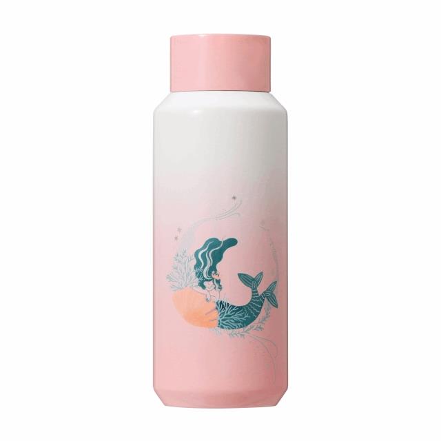 星巴克STARBUCKS日本周年限定人鱼粉色保温杯355ml
