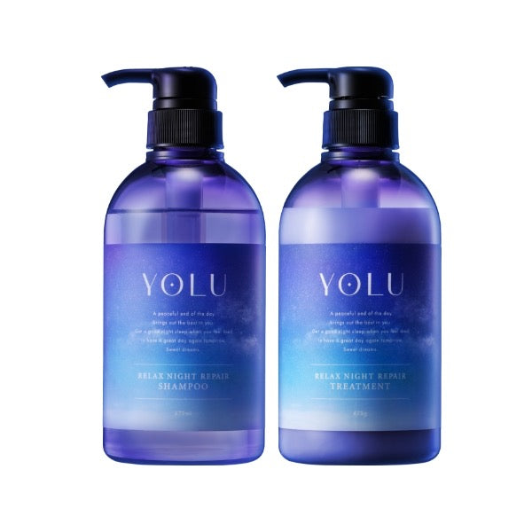 YOLU夜间密集修护柔顺滋养水润焕耀洗发水护发素475ml