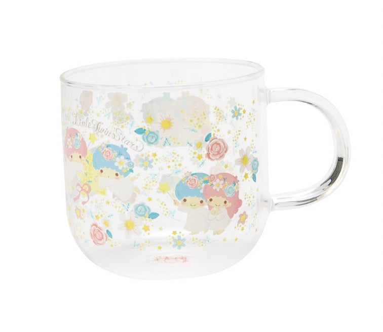 Sanrio三丽鸥耐热玻璃杯280ml 库洛米/美乐蒂/玉桂狗/Hello Kitty/双子星