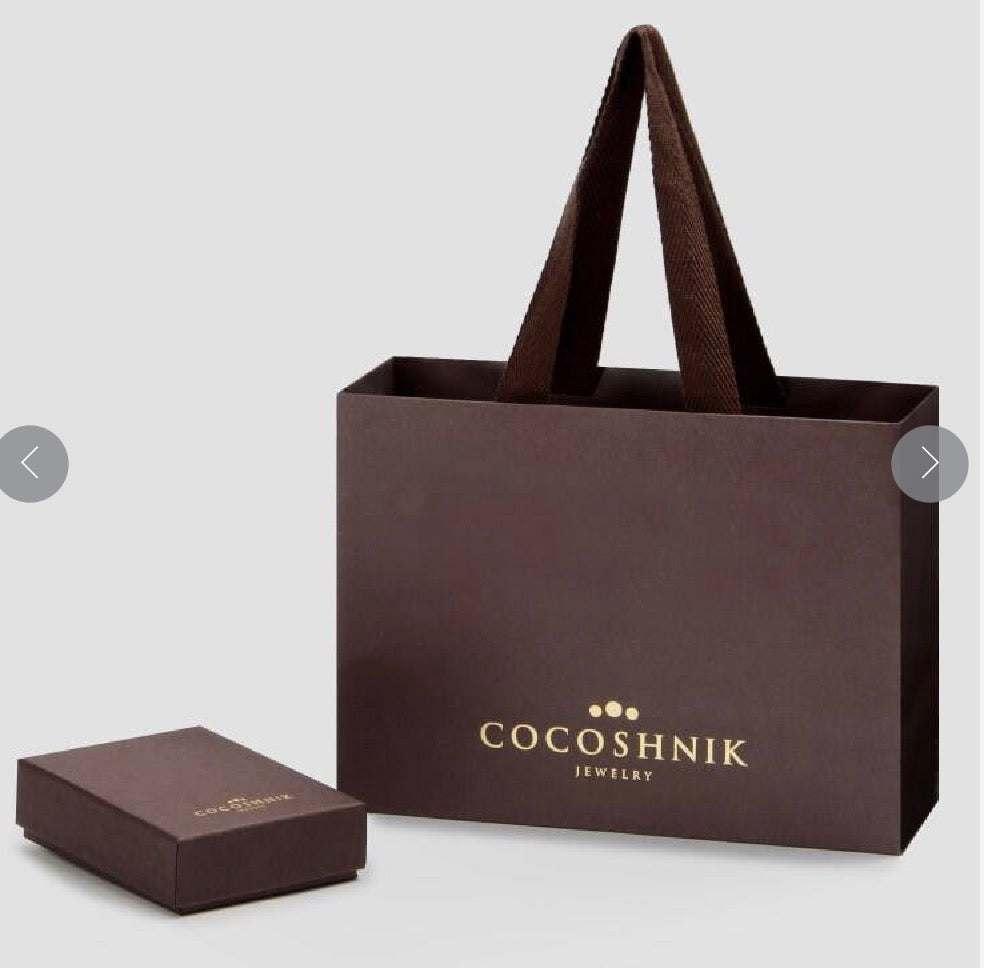 COCOSHNIK K10黄金蛇骨链 33cm+5cm延长链