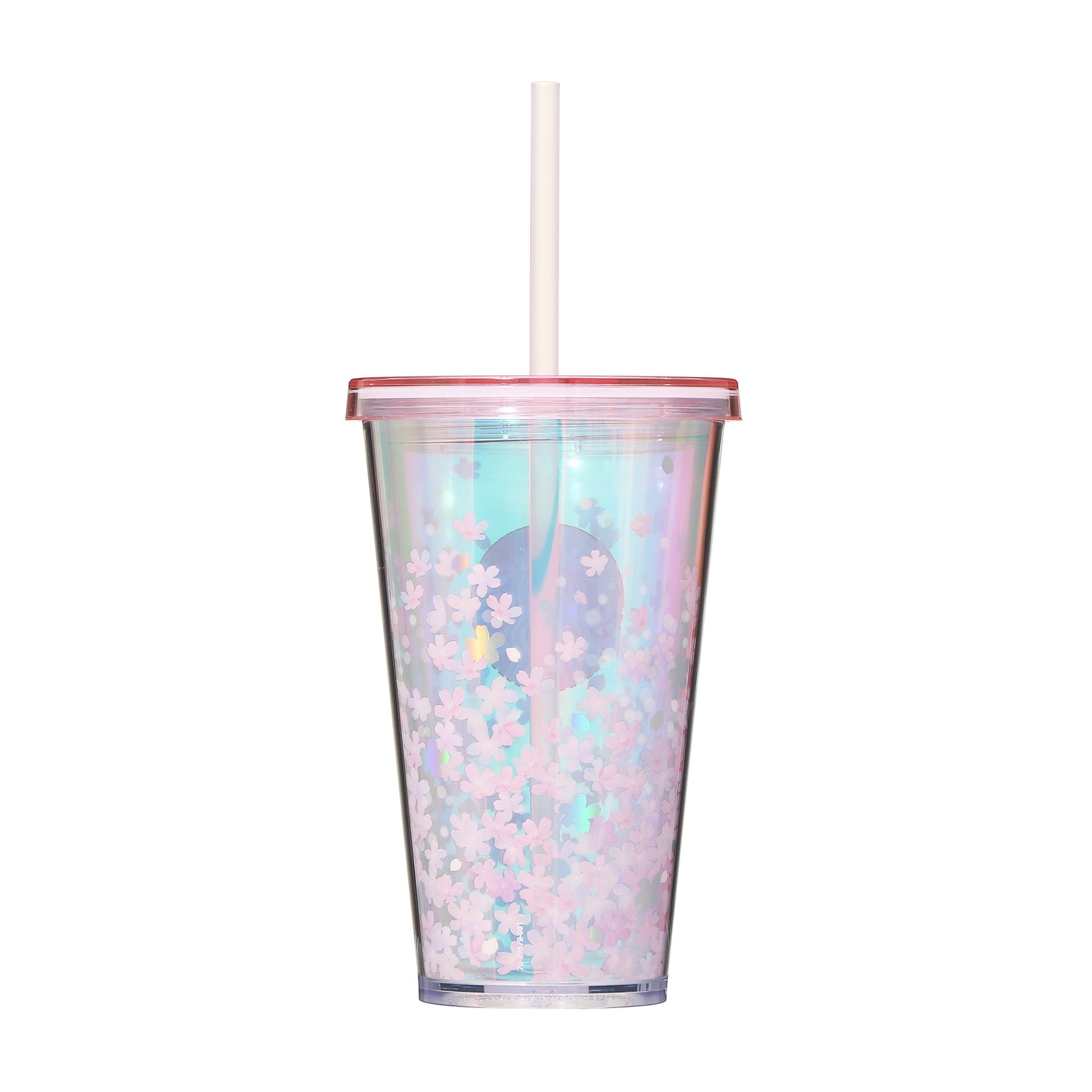 星巴克STARBUCKS 2023樱花限定吸管随行杯473ml
